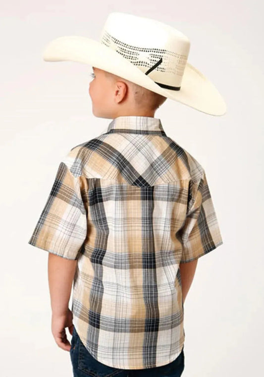 Roper Buckaroo (Black) - Boy's Western Shirt