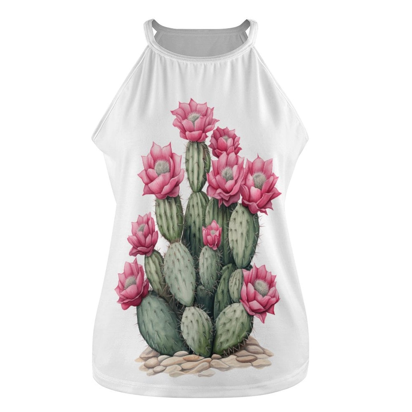 Baha Ranch Western Wear Blooming Cactus Southwestern Tank Top