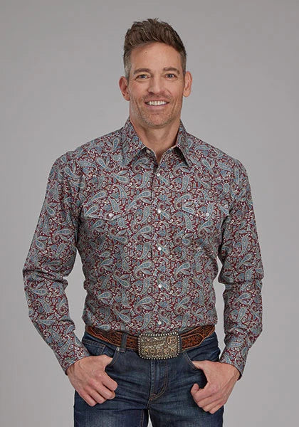 Roper 2154 Orchard Paisley (Multi) - Men's Western Shirt