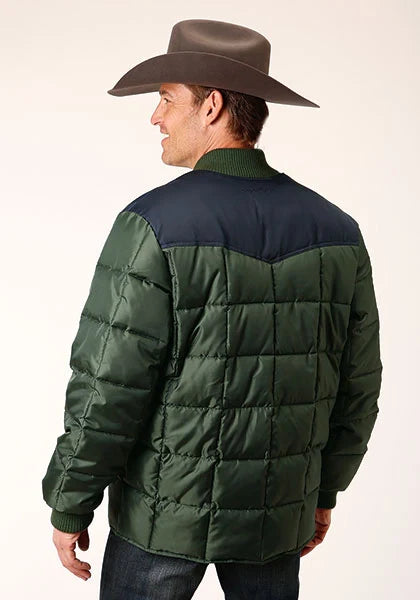 Roper 1473 Poly Filled (Navy/Green) - Men's Jacket