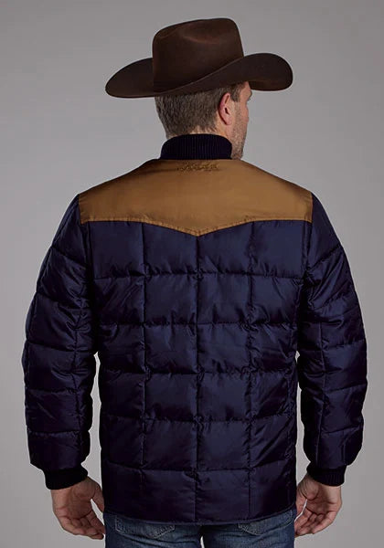 Roper 1473 Poly Filled (Brown/Navy) - Men's Jacket