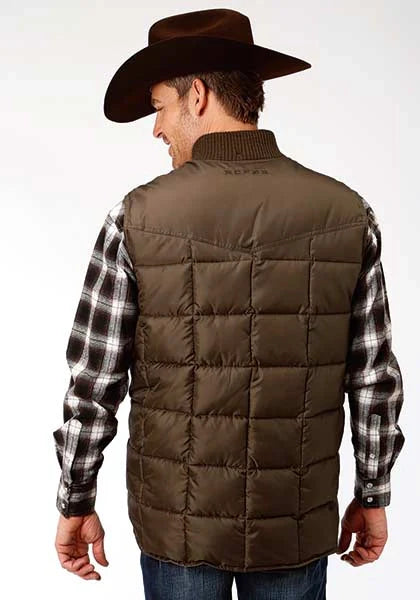 Roper 1473 Poly Filled (Brown) - Men's Vest