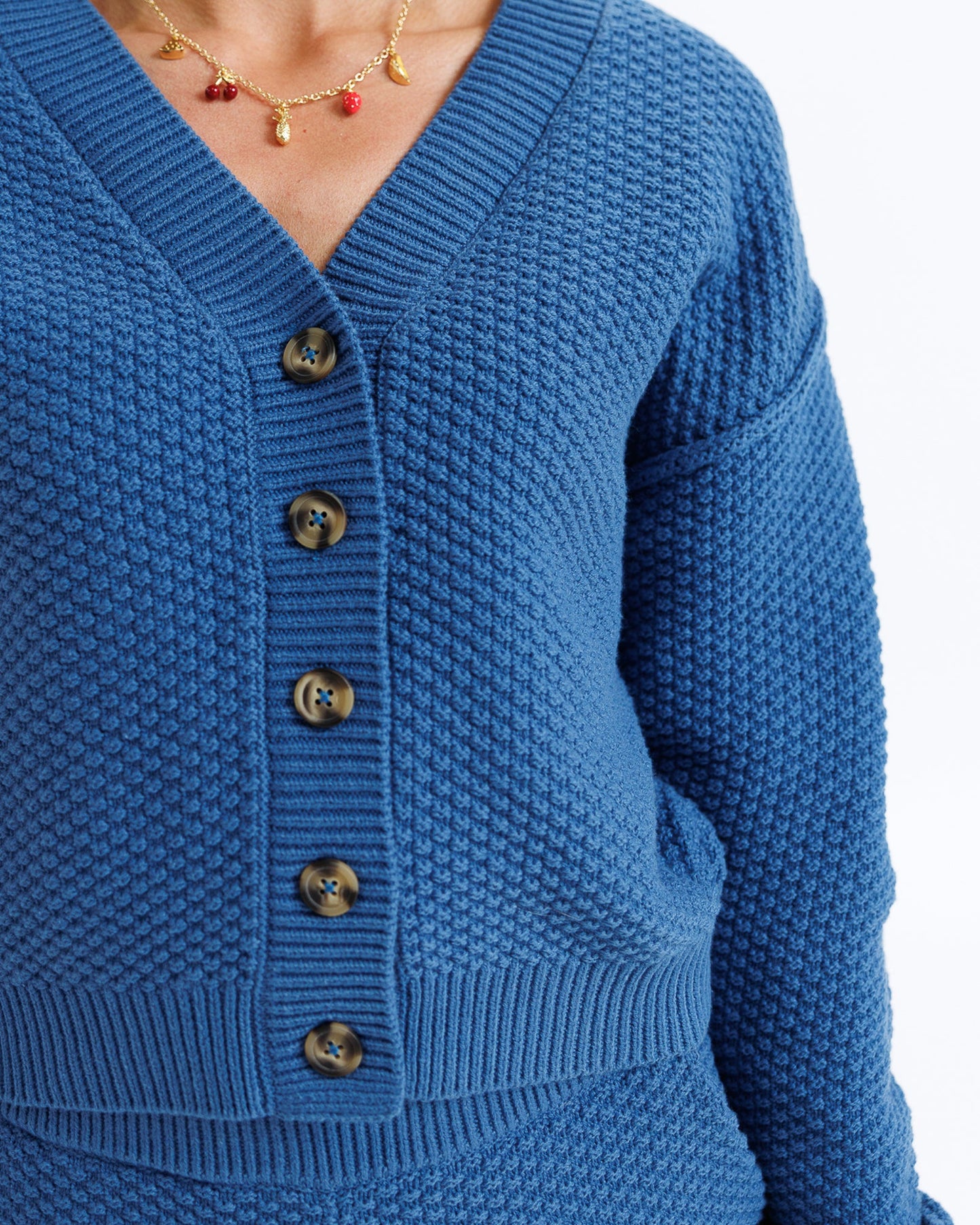 Christine V-Neck Slopes Knit Sweater