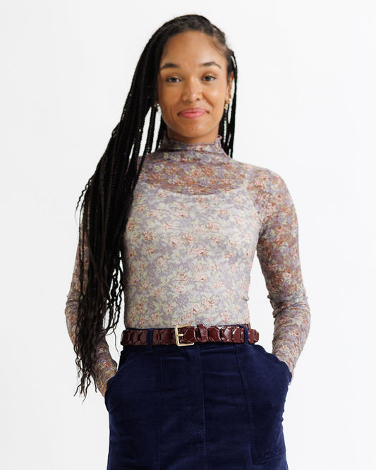 Harper's Floral Lace Layering Top