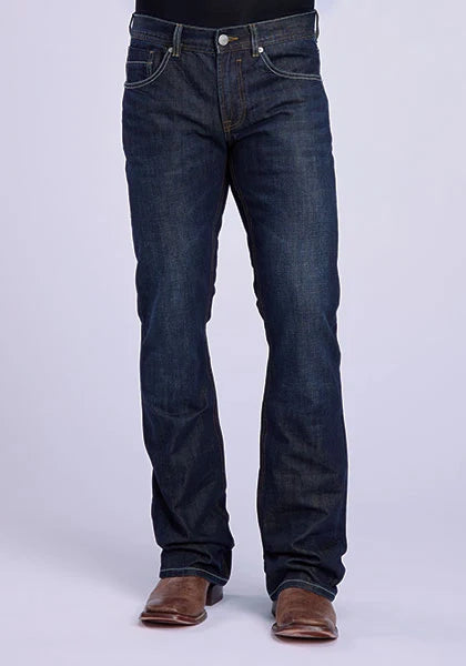 Tin Haul 1660 Jagger Fit Corded Deco (Dark Wash) - Men's Bootcut