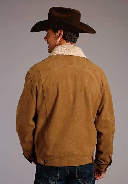 Stetson Novelty Solid Vintage (Tan) - Men's Suede Jacket