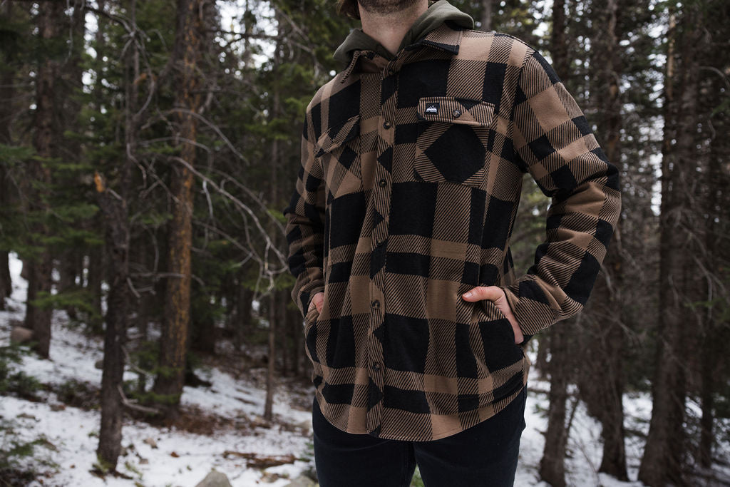 Legend Stretch Flannel Shirt - Wood Brown