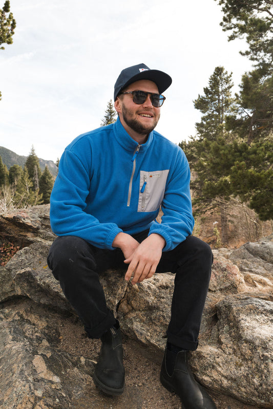 Frontier Fleece Pullover - 1/4 Zip KY Blue