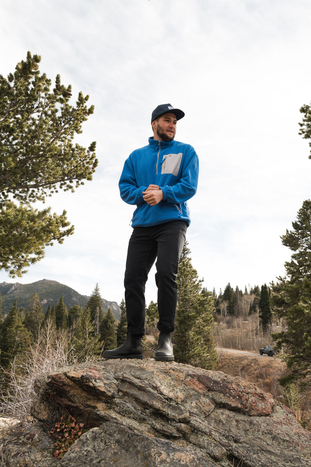 Frontier Fleece Pullover - 1/4 Zip KY Blue