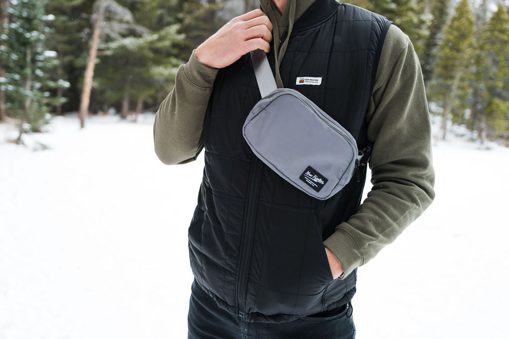 Cross Body Belt Bag - Steel