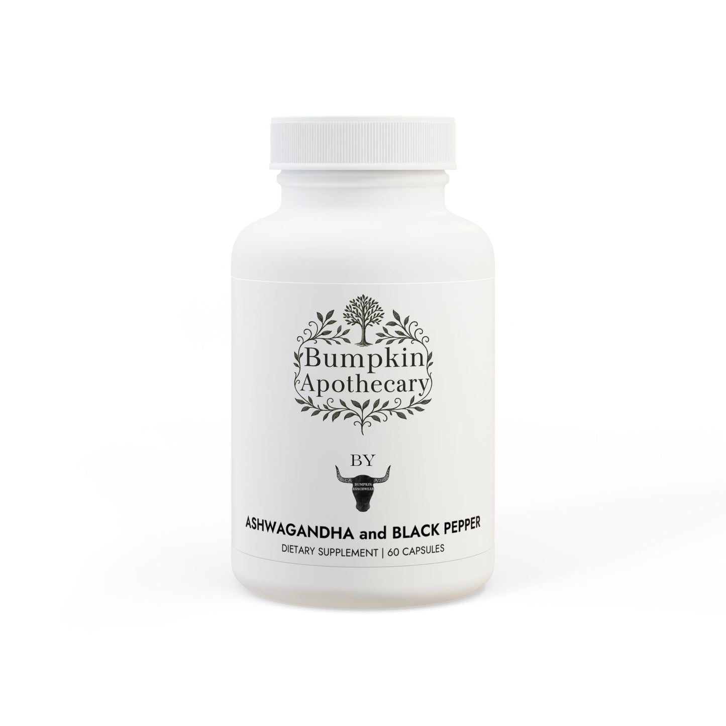Ashwagandha and Black Pepper Supplement (60 capsules)