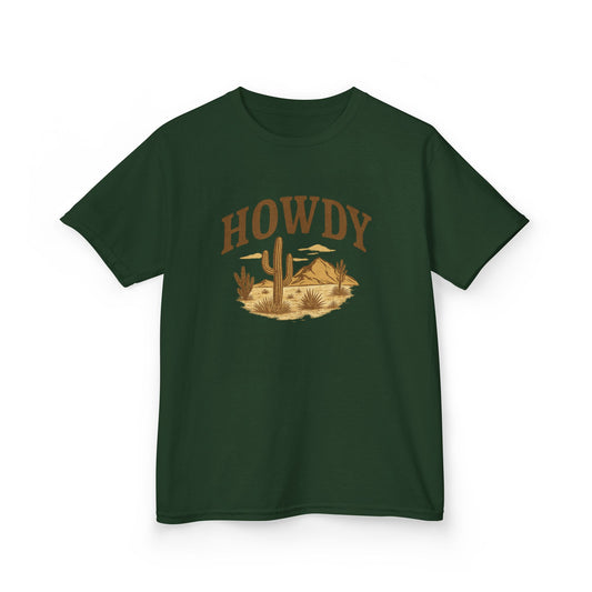 Howdy Southwestern Desert Theme Kids Tee