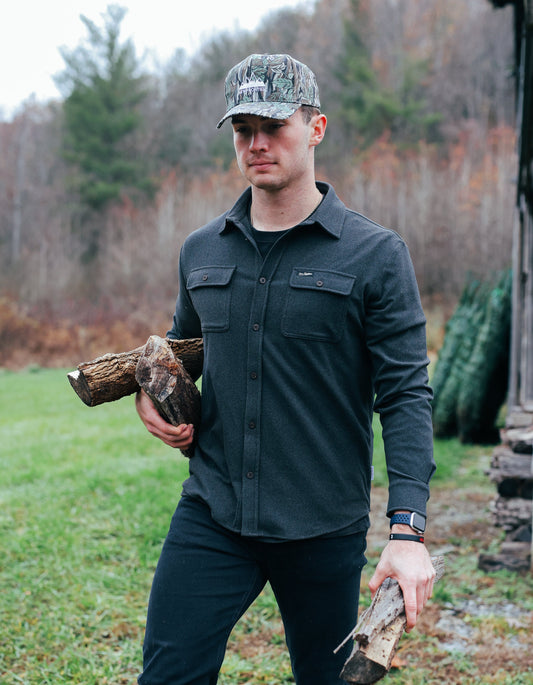 Men's Flex Flannel - Coal Black