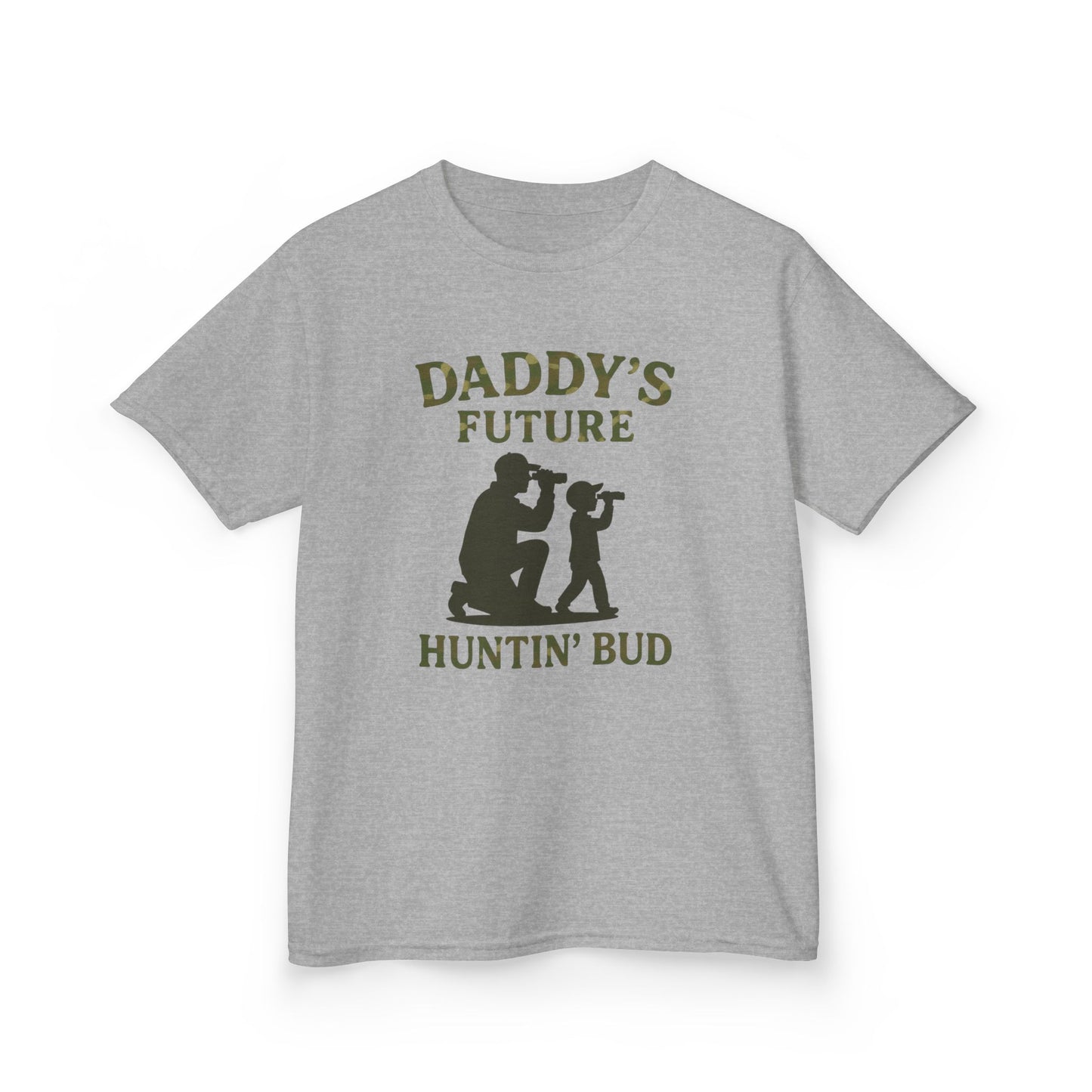 Daddy's Future Huntin' Bud Kids Tee - Perfect Gift for Outdoor Adventures, Father's Day, Birthdays, Kids' Apparel, Nature Lovers