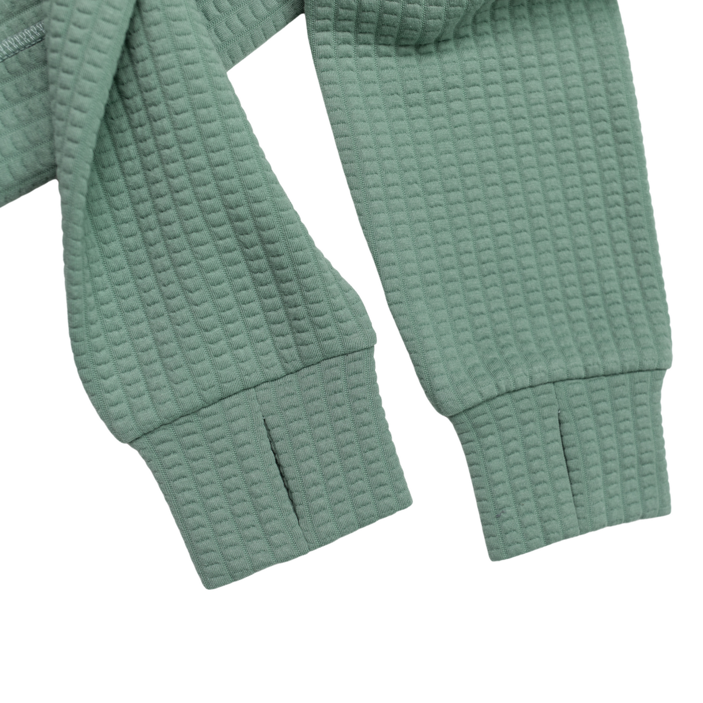 Women's Waffle 1/2 Zip - Cypress Green