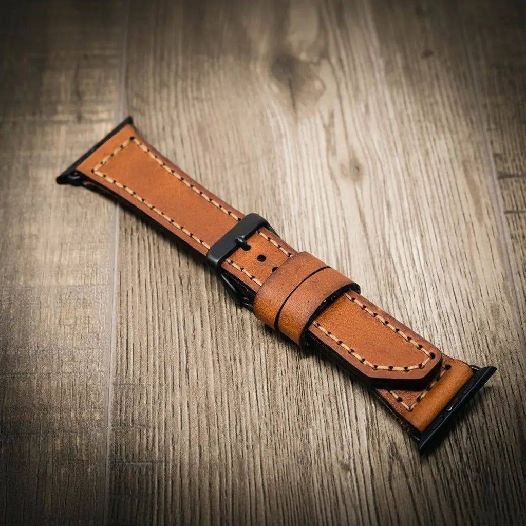 Apple Watch Leather Band - Chestnut Brown