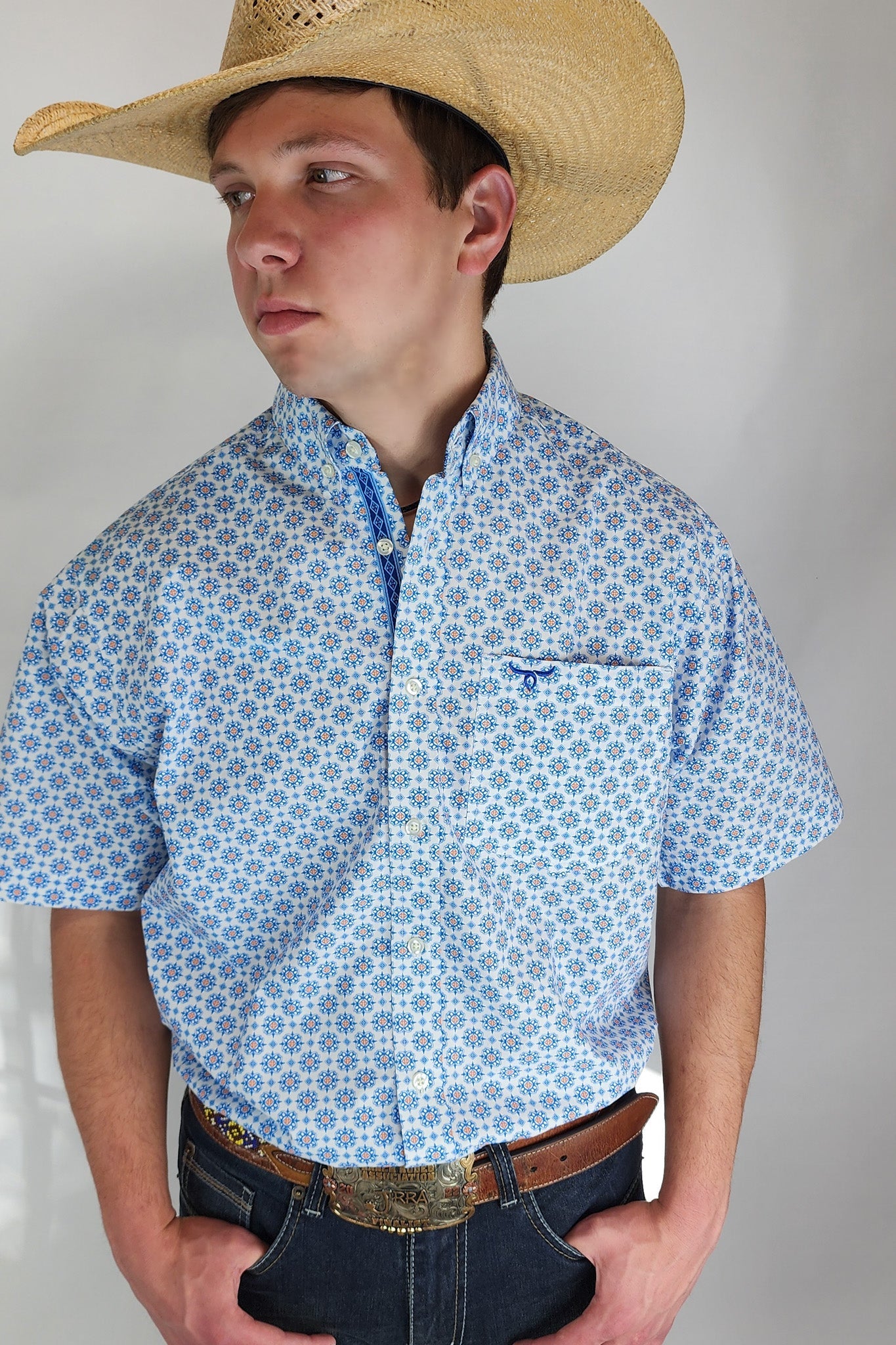 Drover Men's Western Shirt Signature Series - Coyote