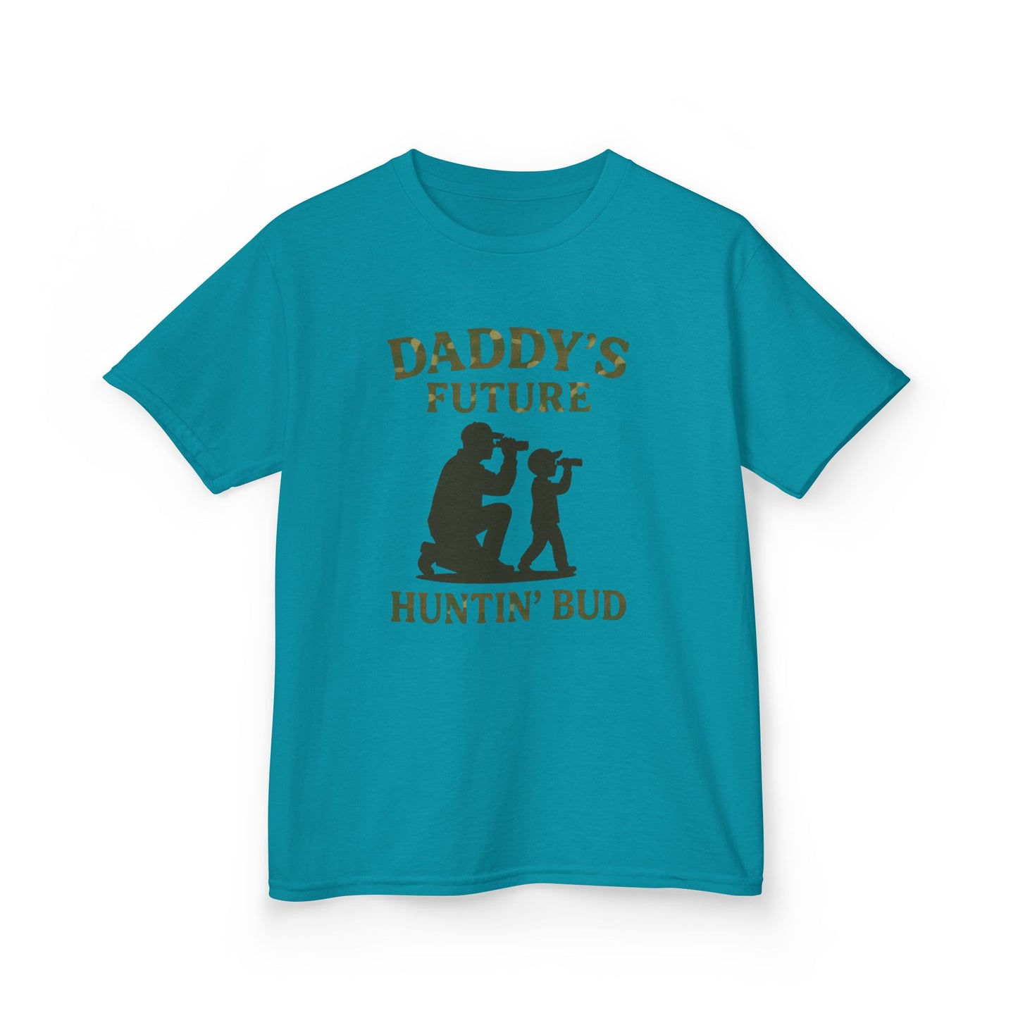 Daddy's Future Huntin' Bud Kids Tee - Perfect Gift for Outdoor Adventures, Father's Day, Birthdays, Kids' Apparel, Nature Lovers