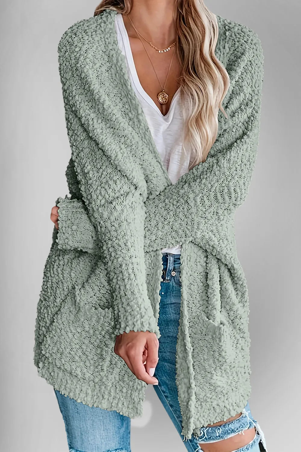 Casual Luxe Pocket Knit Duster Cardigan