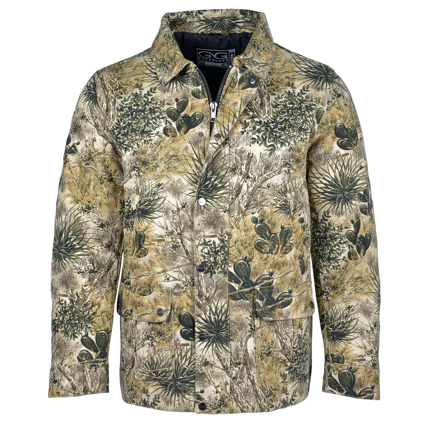 GameGuard Barn Jacket Camo Insulated Snap Close Pockets Windproof