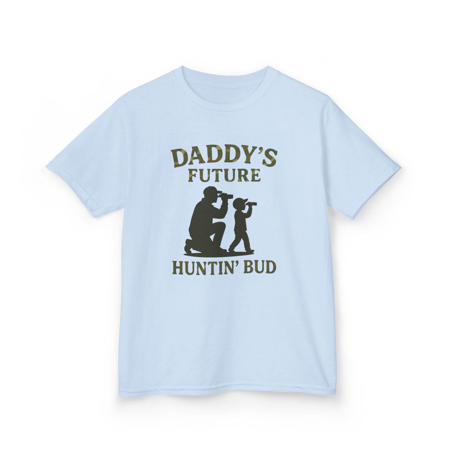 Daddy's Future Huntin' Bud Kids Tee - Perfect Gift for Outdoor Adventures, Father's Day, Birthdays, Kids' Apparel, Nature Lovers
