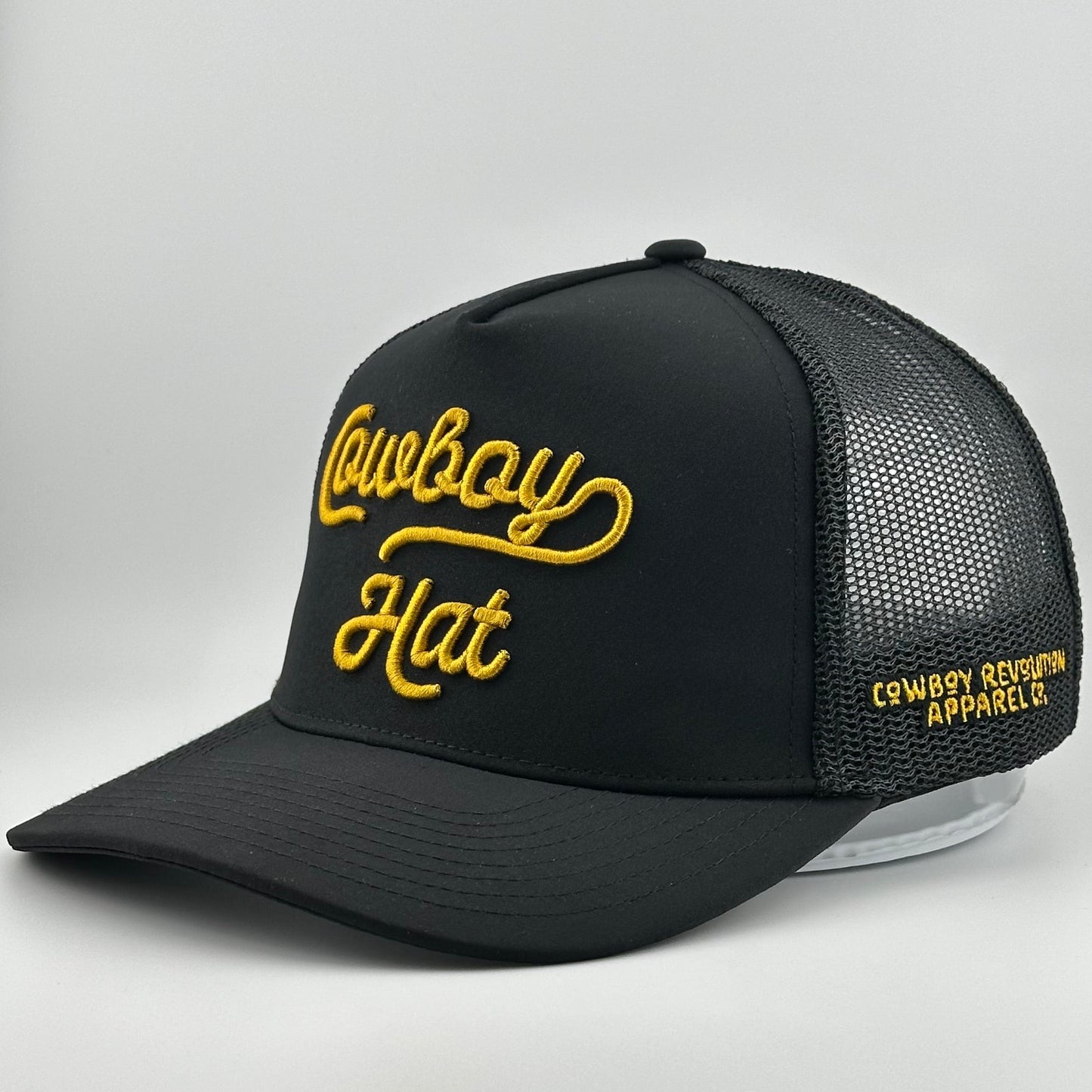 The Original Script “Cowboy Hat” Black 5-panel Trucker Hat