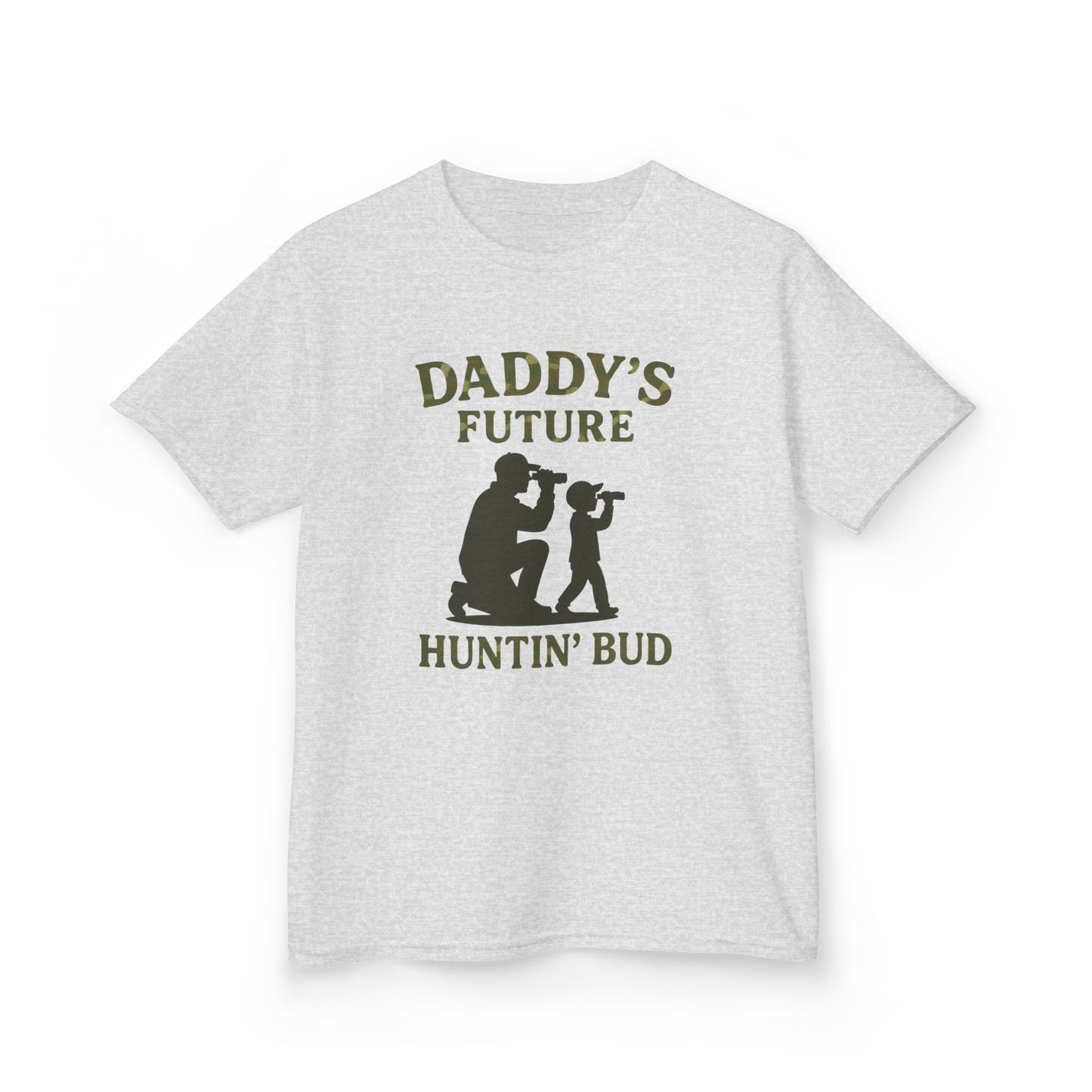 Daddy's Future Huntin' Bud Kids Tee - Perfect Gift for Outdoor Adventures, Father's Day, Birthdays, Kids' Apparel, Nature Lovers
