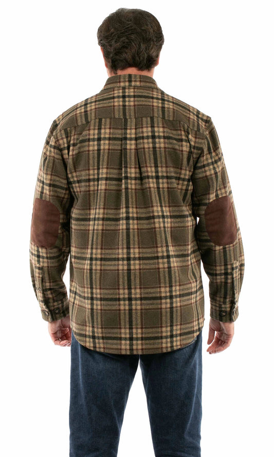 Scully Boulder Ridge - Men's Western Wool Flannel Shirt