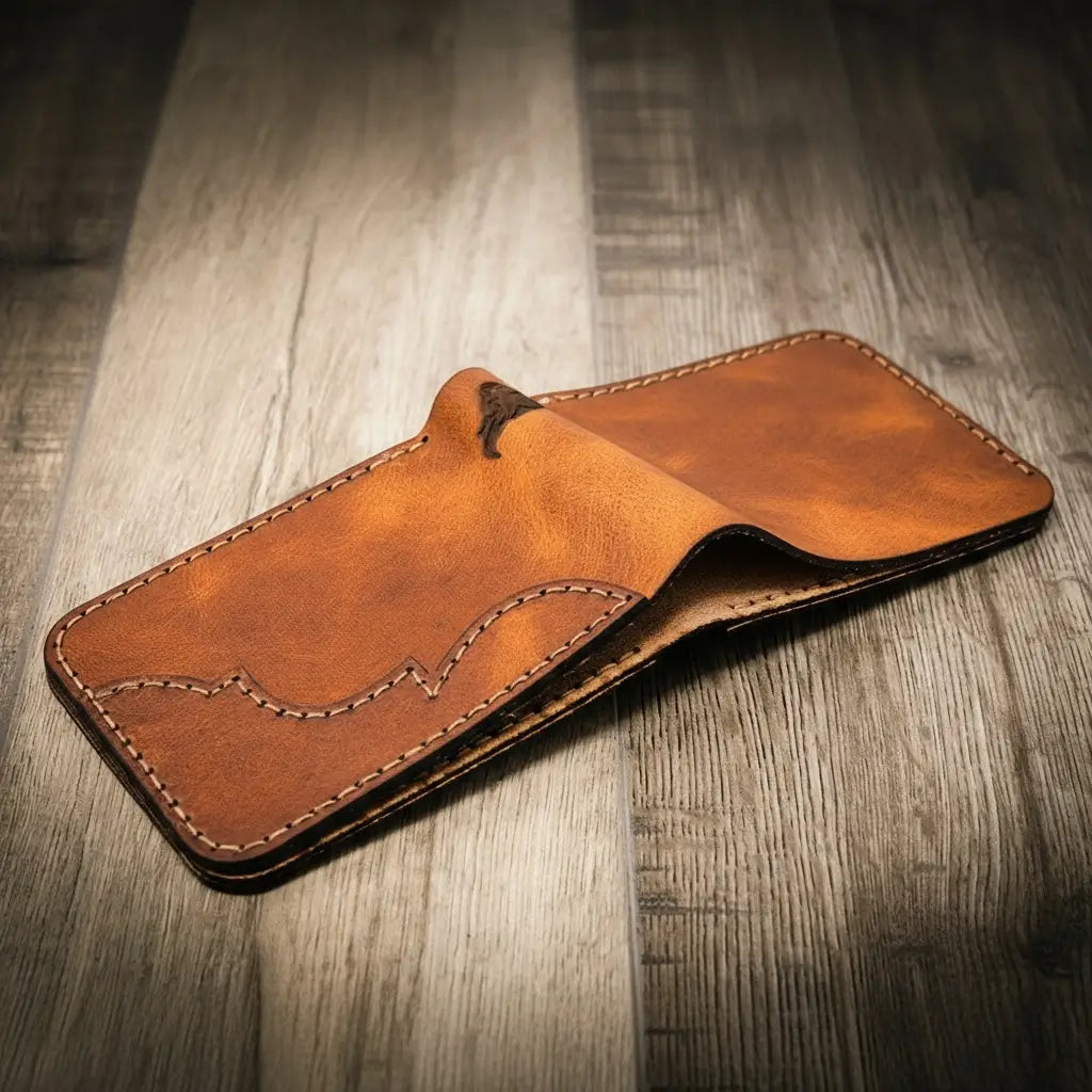 Western Bifold Wallet - Chestnut Brown