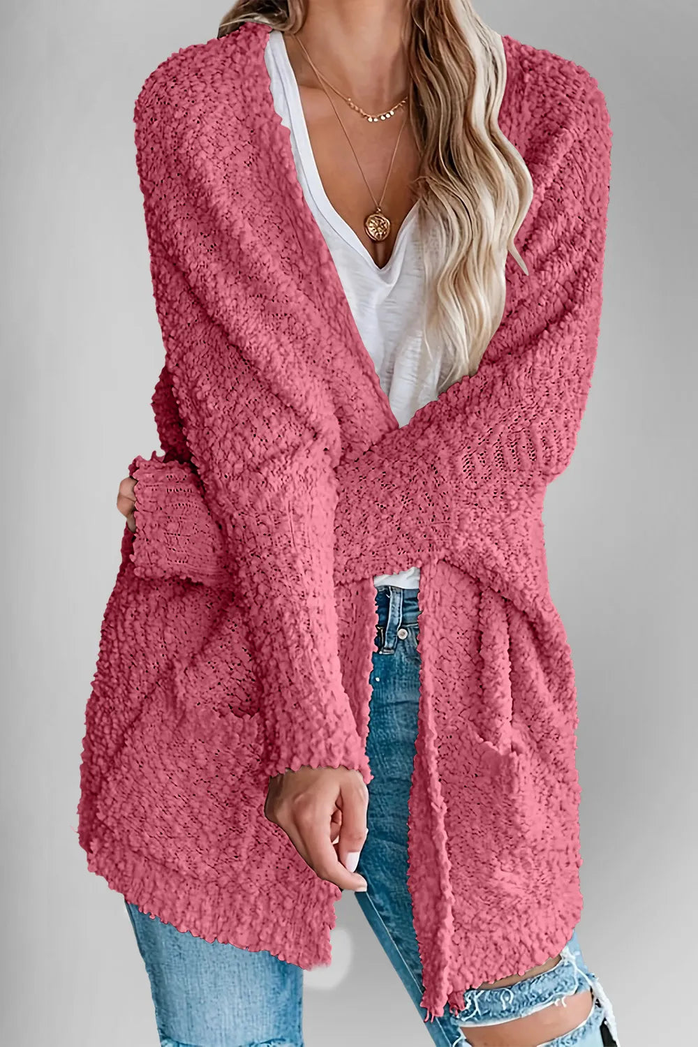 Casual Luxe Pocket Knit Duster Cardigan