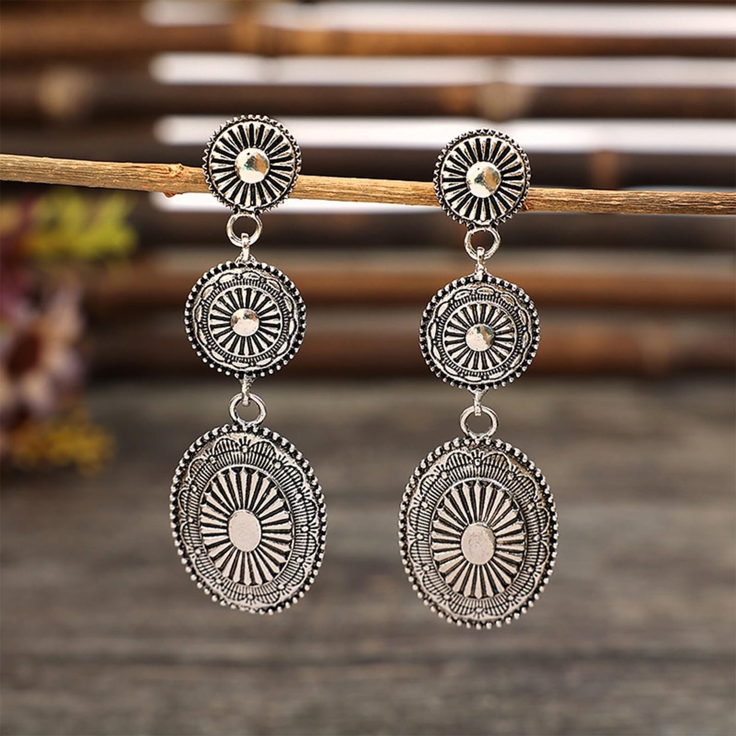 Vintage Concho Earrings