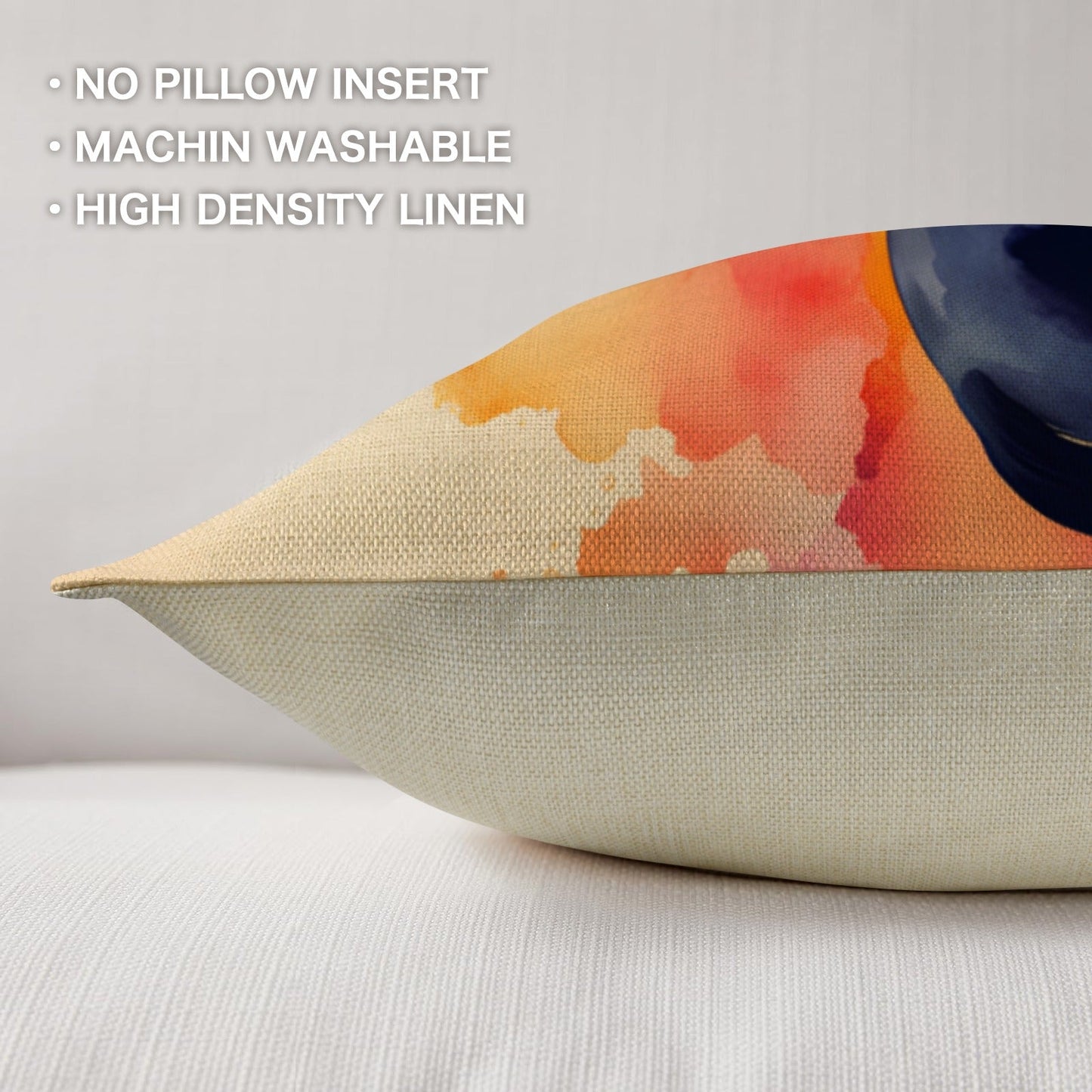 Watercolor Desert Cowboy Throw Pillow Case