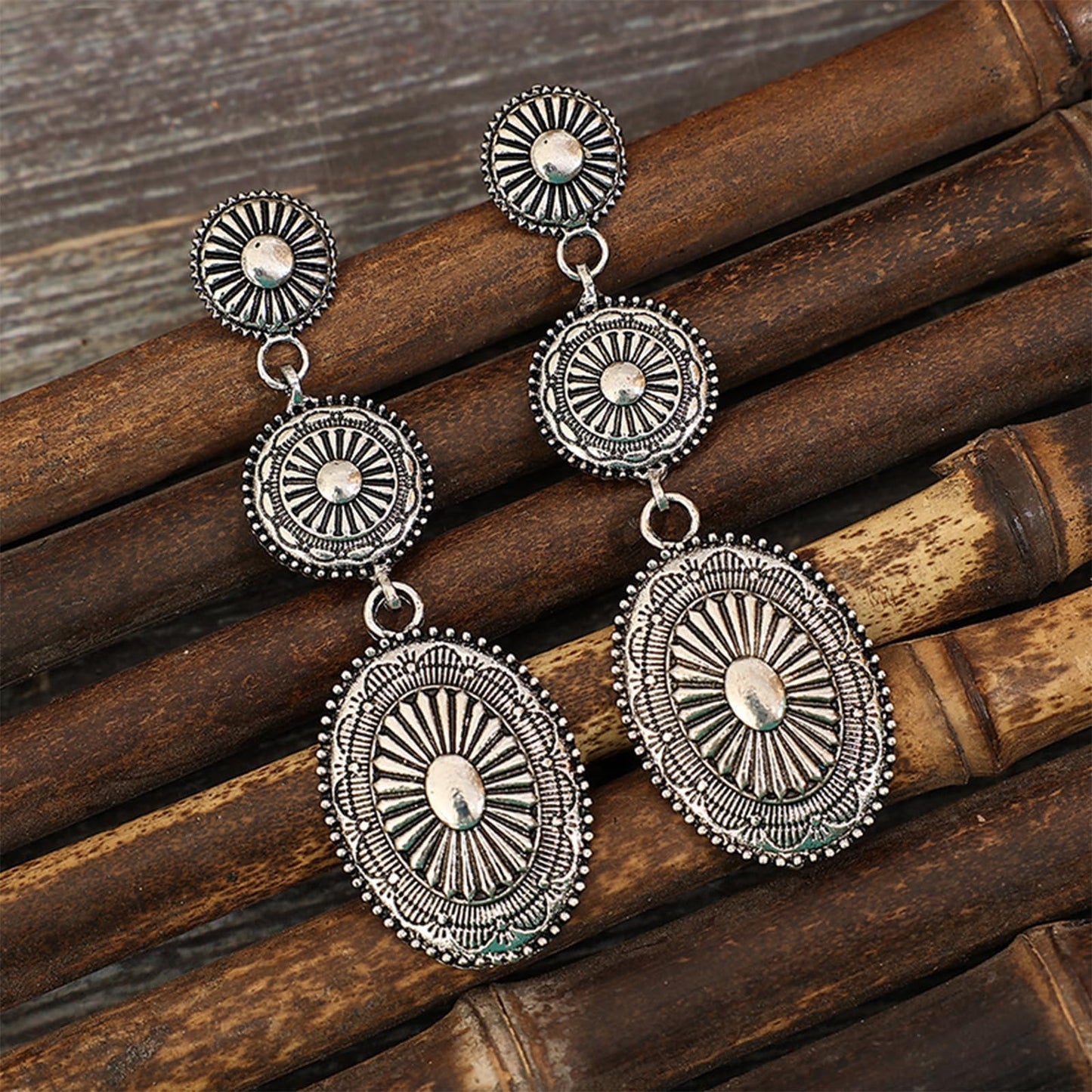 Vintage Concho Earrings