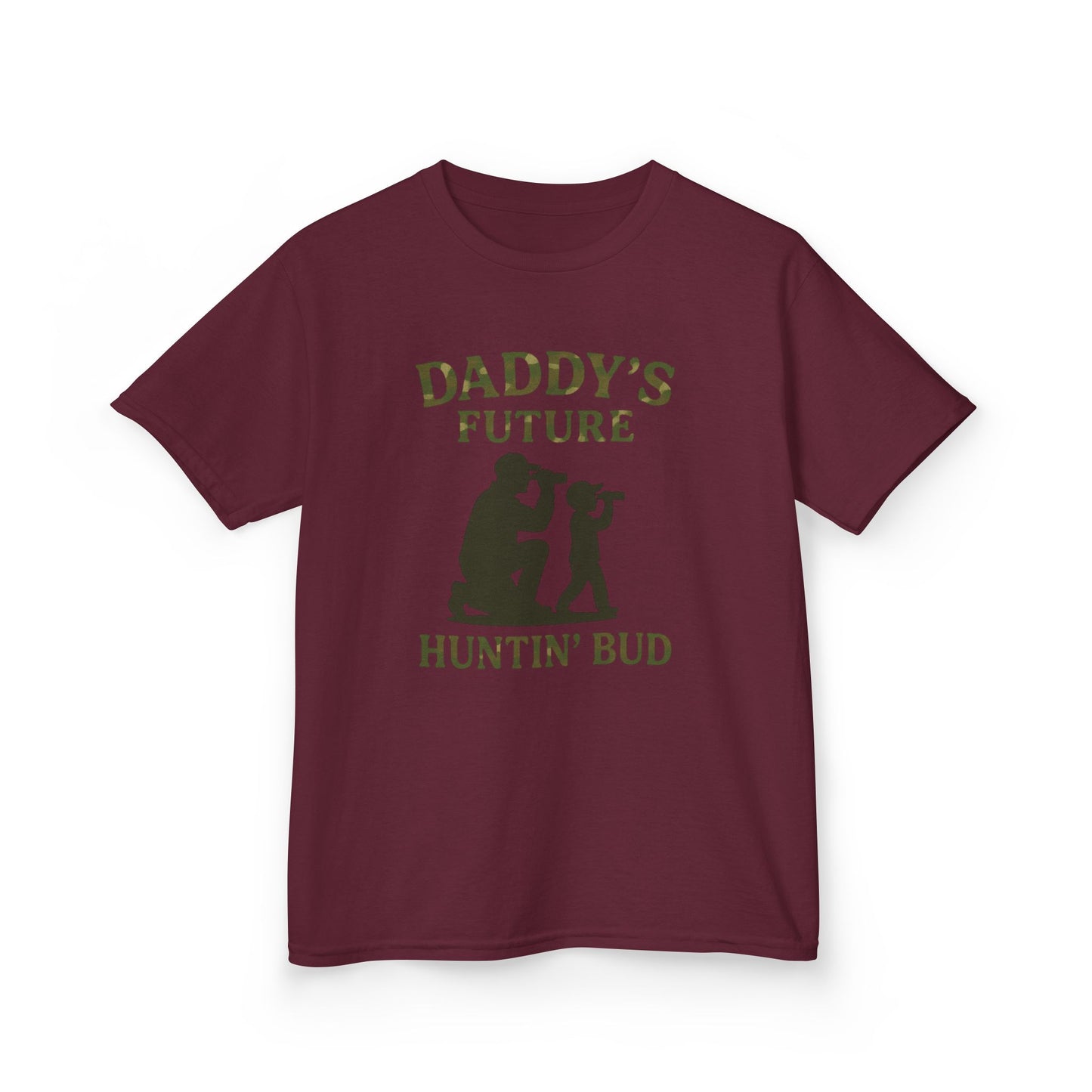 Daddy's Future Huntin' Bud Kids Tee - Perfect Gift for Outdoor Adventures, Father's Day, Birthdays, Kids' Apparel, Nature Lovers