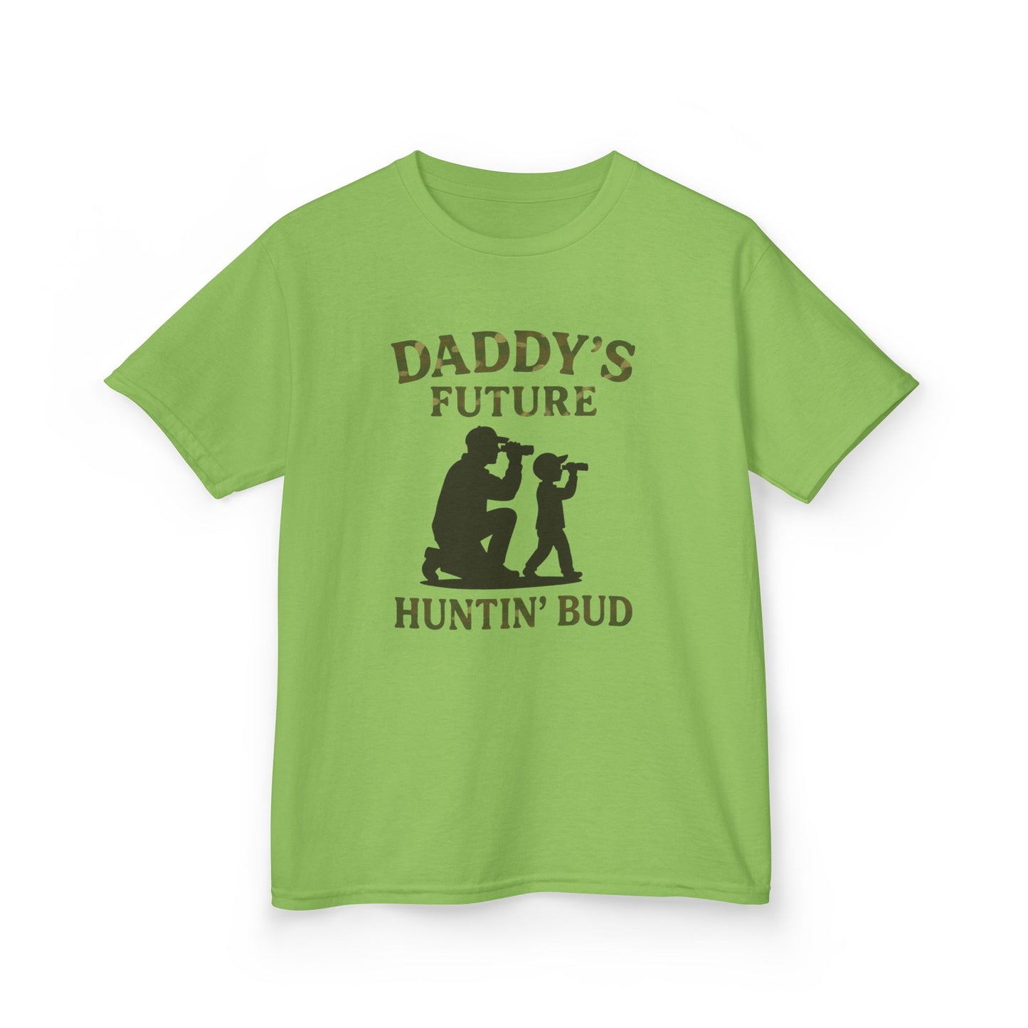 Daddy's Future Huntin' Bud Kids Tee - Perfect Gift for Outdoor Adventures, Father's Day, Birthdays, Kids' Apparel, Nature Lovers