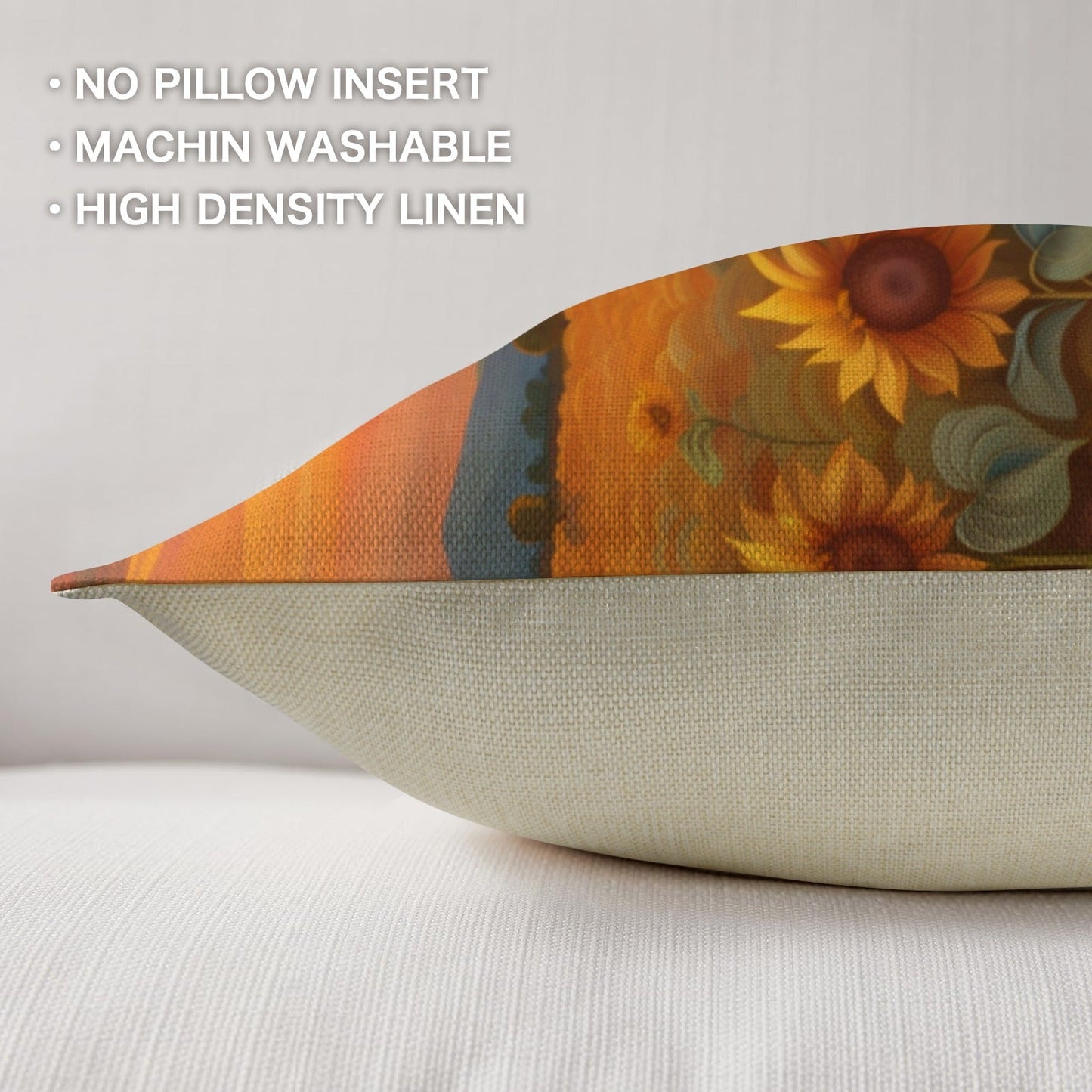 Sunflower Field Throw Pillow Case