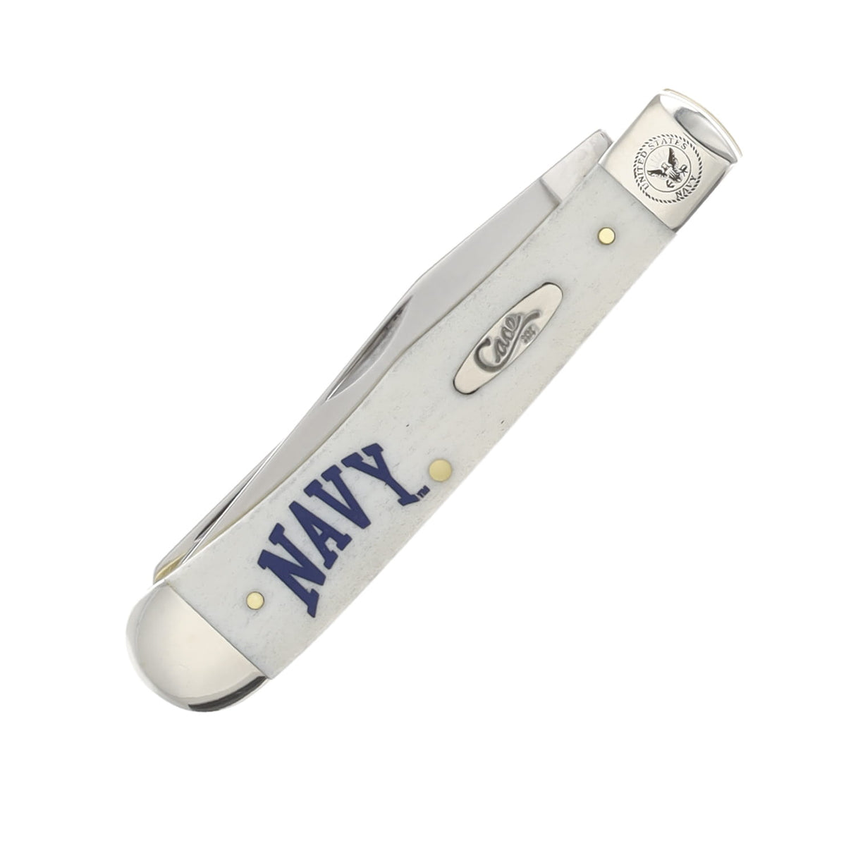 Case US Navy trapper pocket knife with natural smooth bone handle – photo 5 of 5