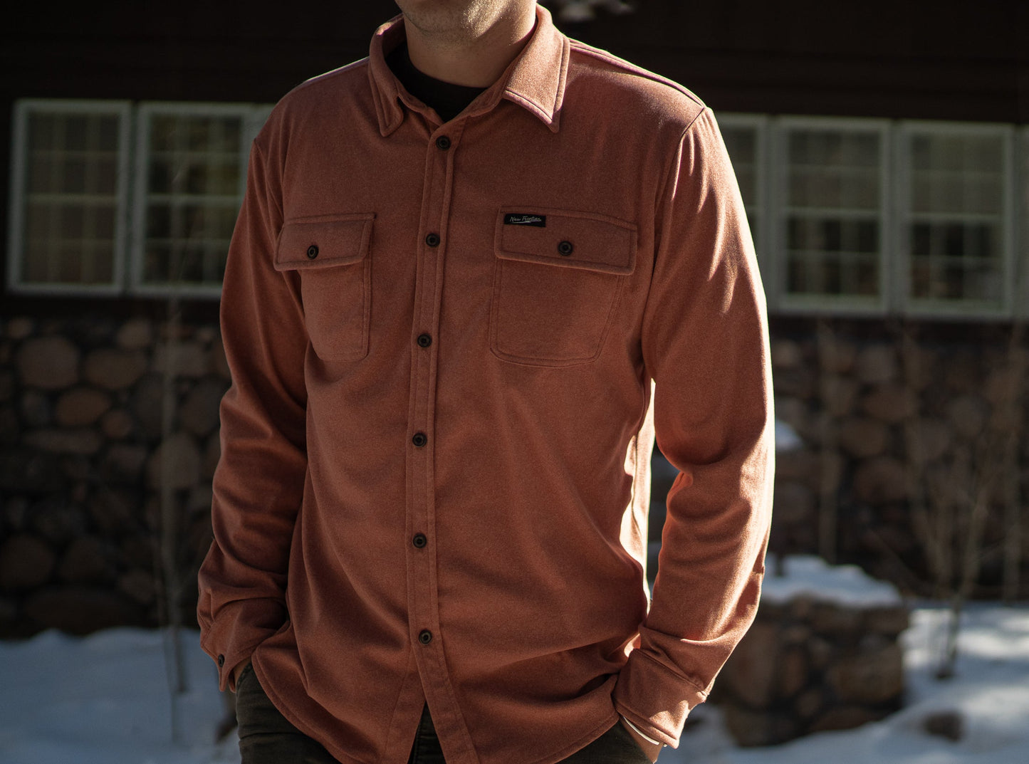Men's Flex Flannel - Rust Brown