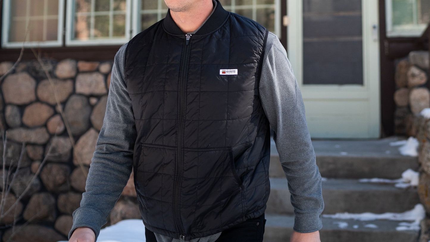 New Frontier Tech Vest - Coal Black