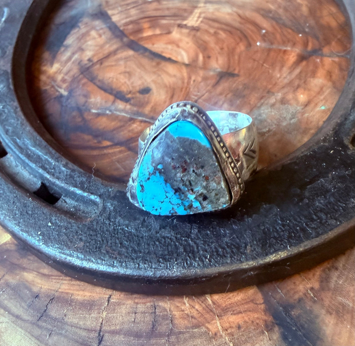 Merle Series | Bisbee Turquoise Men’s Sterling Silver Ring