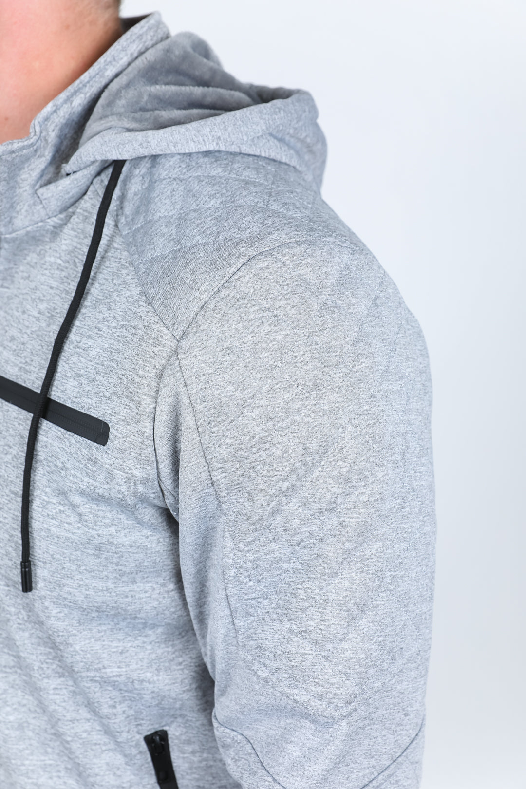 Mens Lined Quilted Hooded Jacket