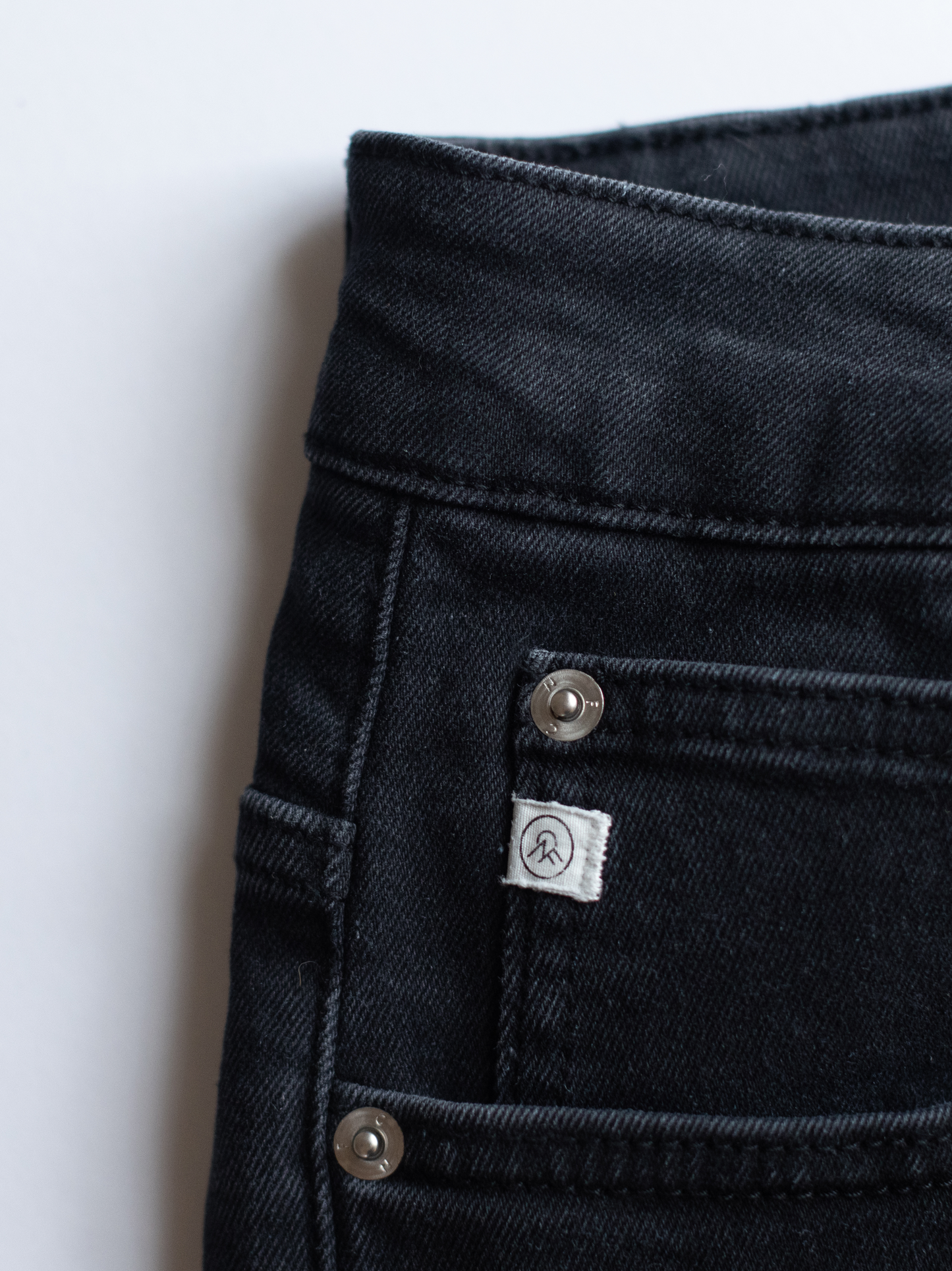 Recycled Denim Stretch Jean - Stone Black