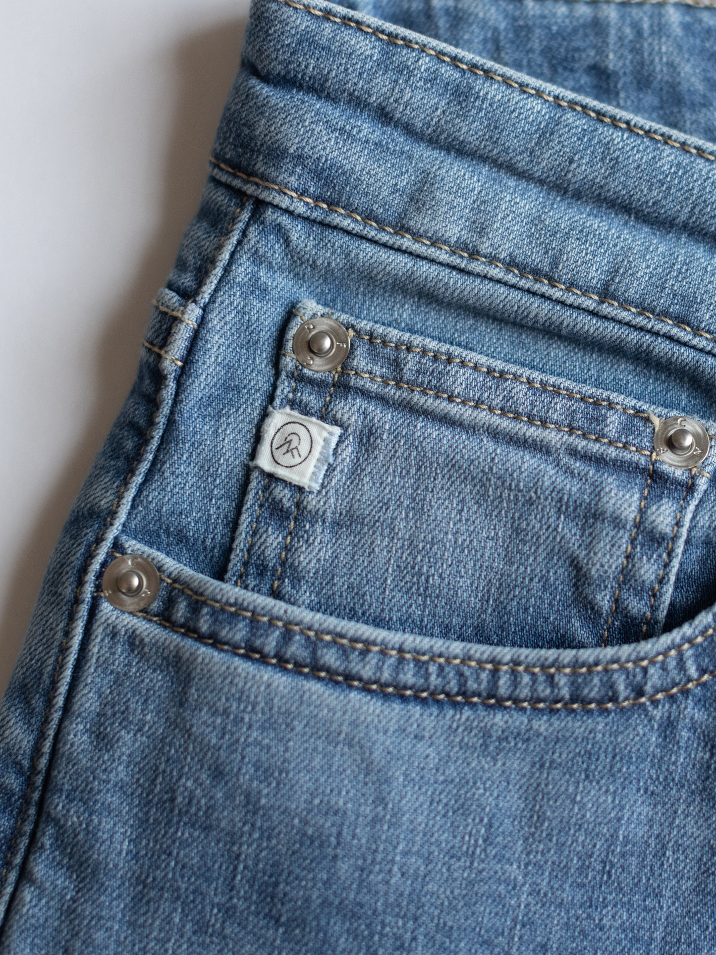 Women's Stretch Tapered Jean - Washed Stone Blue