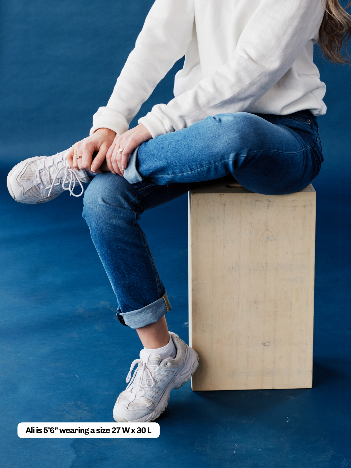 Women's Straight Leg Jean - Authentic Blue