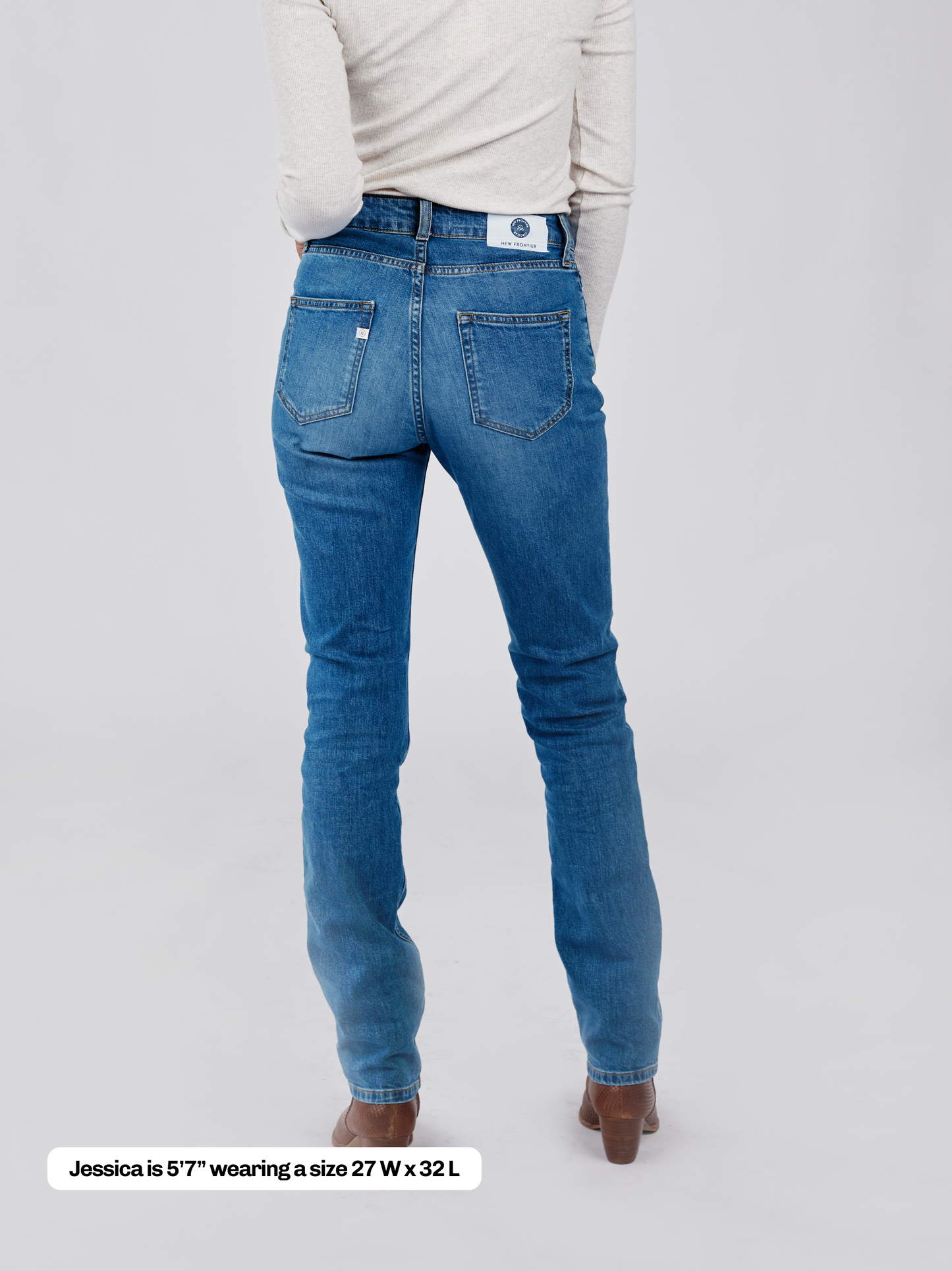 Women's Straight Leg Jean - Authentic Blue