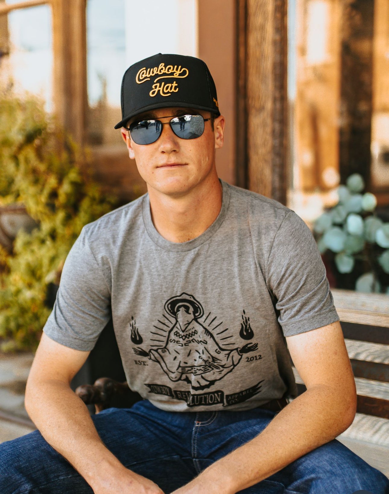 The Original Script “Cowboy Hat” Black 5-panel Trucker Hat