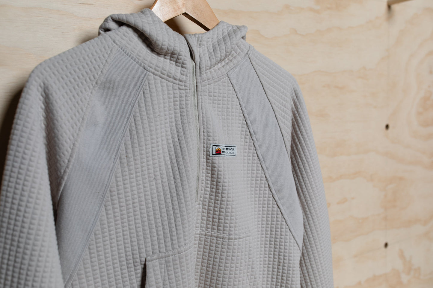 Women's Waffle Tech Hoodie - Stone Color