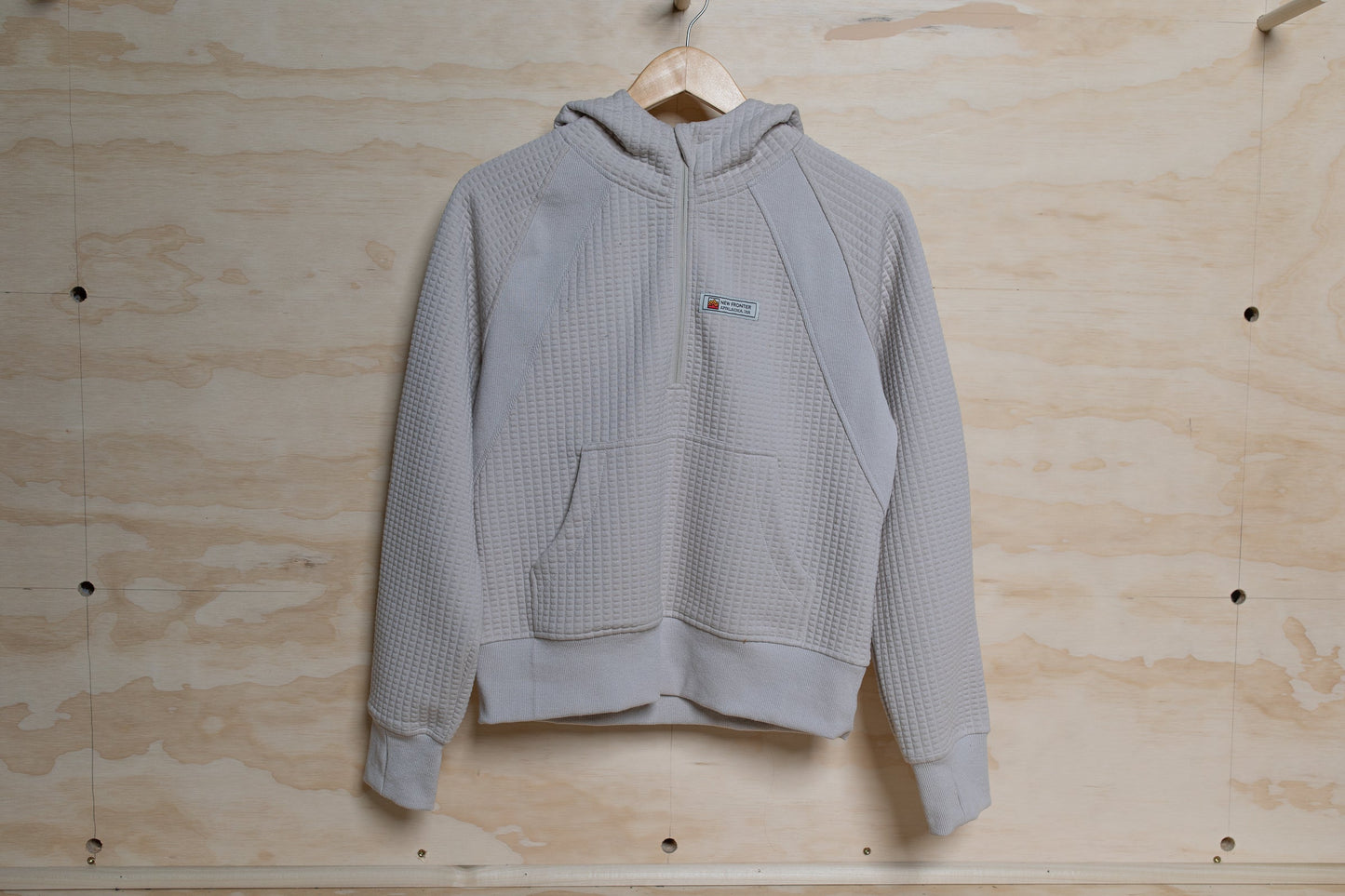 Women's Waffle Tech Hoodie - Stone Color