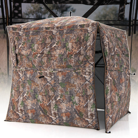 360° See-Through Hunting Blind – 2-3 Person with Full-Open Door