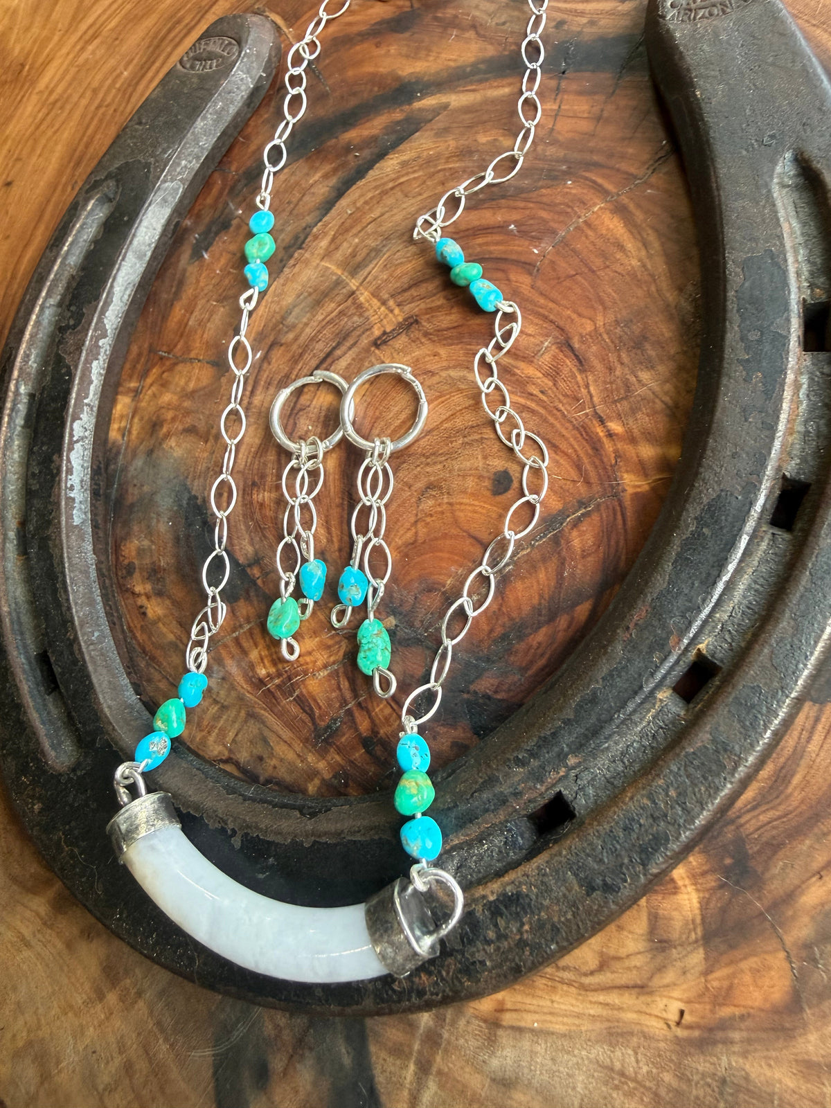 DESERT BLOOM | LAVENDER BURMA JADE NECKLACE & HUGGIE SET